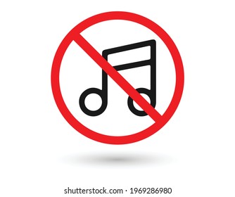 No music note icon design. vector illustration.