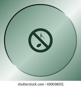No music sign