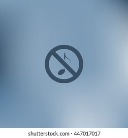 No music sign