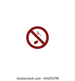 No music sign