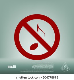 No music sign