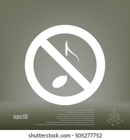 No music sign