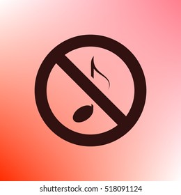 No music sign