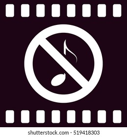 No music sign