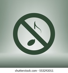 No music sign