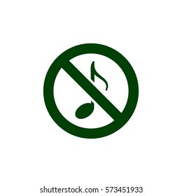 No music sign