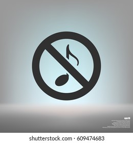 No music sign