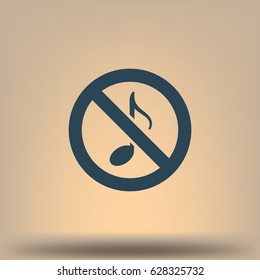 No music sign