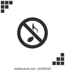 No music sign
