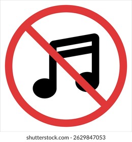 No Music Sound Sign Icon