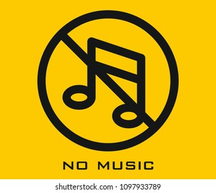 No Music vector icon
