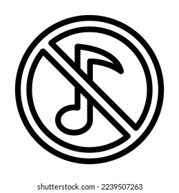 Kein Musik-Vektorgrafik-Design