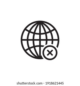 no network icon symbol sign vector