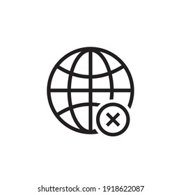 no network icon symbol sign vector