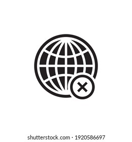 no network icon symbol sign vector