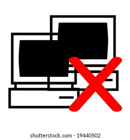 no network illustration