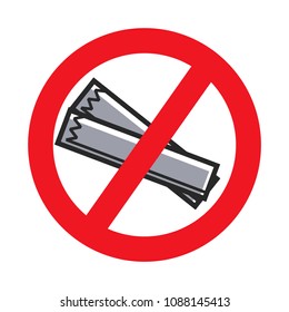 No newspaper or litter forbidden vector sign