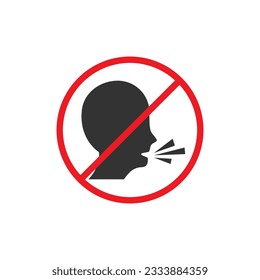 No noise icon sign vector design
