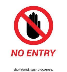 no not enter sign vector