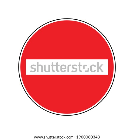 no not enter sign vector