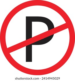 No Or Not Parking Icon 