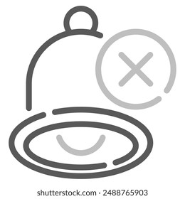 No Notifications icon for web, app, infographic, etc