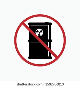No Nuclear Icon - Vector, Sign and Symbol for Design, Presentation, Website or Apps Elements.