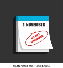 No nut november poster concept, no masturbation and ejaculation for one month festival