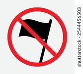 No Offensive Flag Or Banners icon