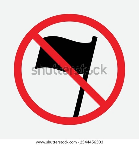 No Offensive Flag Or Banners icon