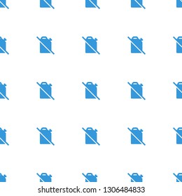 no oil icon pattern seamless white background. Editable filled no oil icon. no oil icon pattern for web and mobile.