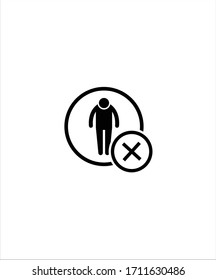 no old man icon,vector best flat no old man icon.