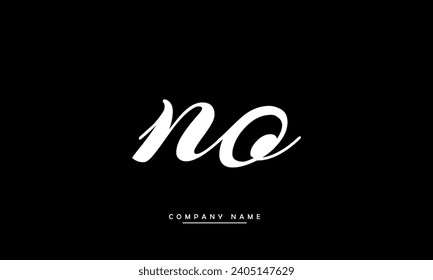 NO, ON Alphabets Letters Logo Monograma