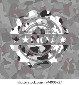 No on grey camo texture
