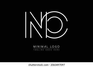 NO oder ON Anfangsbuchstaben Kreative und Minimalistische Schriftarten Monogramm Symbol Luxus-Alphabet Vektordesign-Symbol