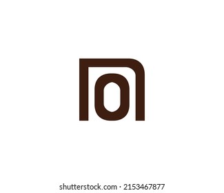 NO ON logo design vector template