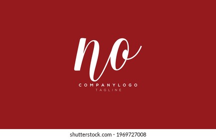 NO ON N AND O Abstract initial monogram letter alphabet logo design