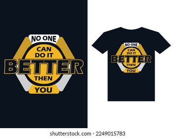 No one can better Tshirt design template