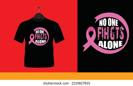 No one fights alone - This design also can use in mugs, bags, stickers, backgrounds, and different print items. svg