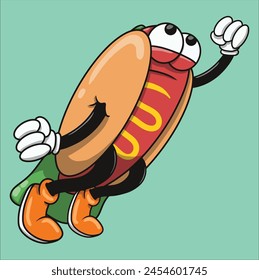 Nadie sabe que Hotdog tiene un súper poder. Puede volar en el cielo. Incluso este es su sueño.