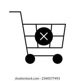 No order Glyph Vector Icon that can easily edit or modify

