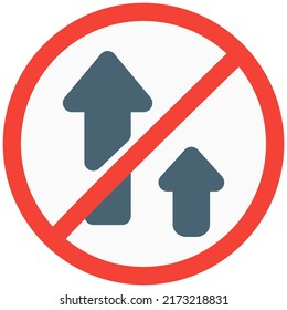 Keine Überholung auf dem Hochgeschwindigkeits-Straßennetz erlaubt