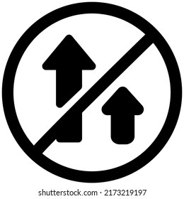 No overtaking allowed on a high speed road network