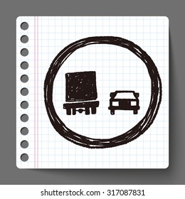 no overtaking doodle