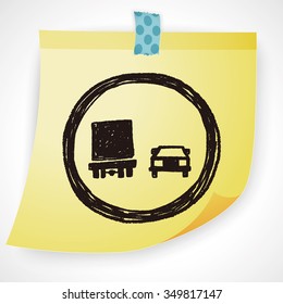 no overtaking doodle