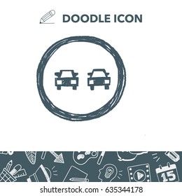 no overtaking doodle