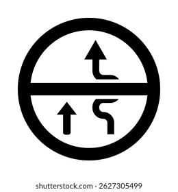 No overtaking Glyph Icon Design For Personal And Commercial Use