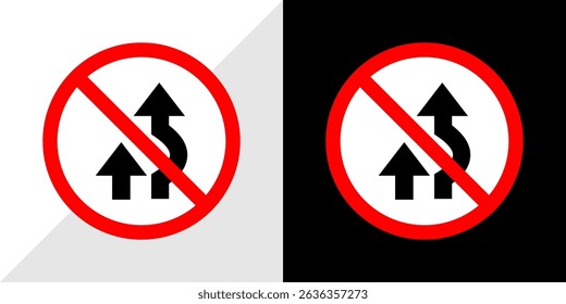No Overtaking Road Sign Graphics and Illustrations