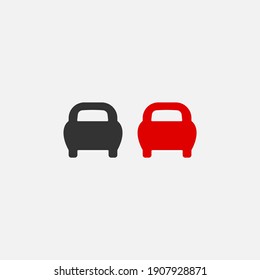 No overtaking road sign icon. Traffic signs symbol modern, simple, vector, icon for website design, mobile app, ui. Vector Illustration