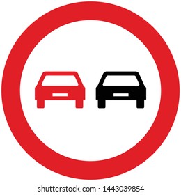 Sign for overtaking Royalty Free Stock SVG Vector and Clip Art